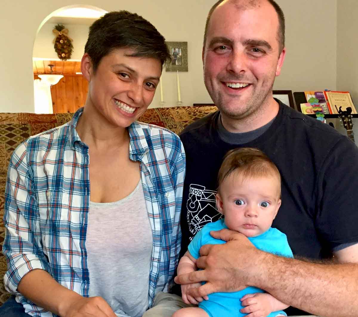 A new happy family, brought together by the OA&FS adoption process